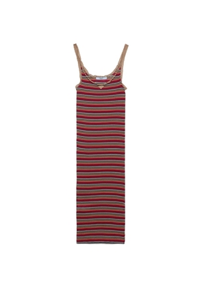 Prada striped cotton dress - Blue