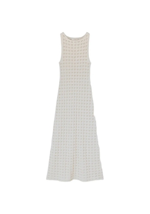 RETORI openwork-stitch shift dress - Neutrals