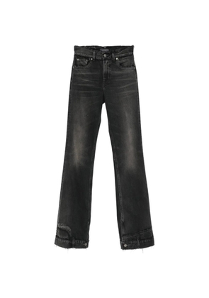 Haikure distressed-effect raw-cut jeans - Black