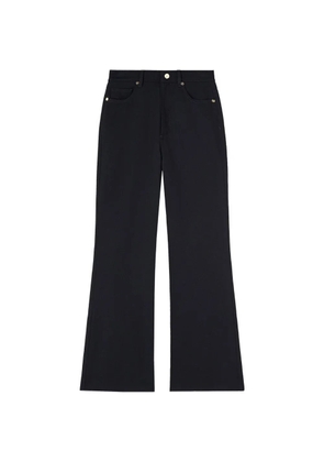 RETORI denim-effect flared trousers - Blue
