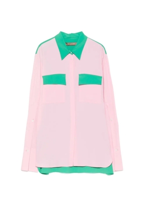 SIMONA CORSELLINI colourblock chest-pocket shirt - Pink