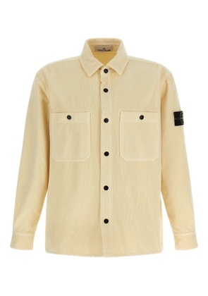 Stone Island Compass-badge corduroy shirt - Neutrals