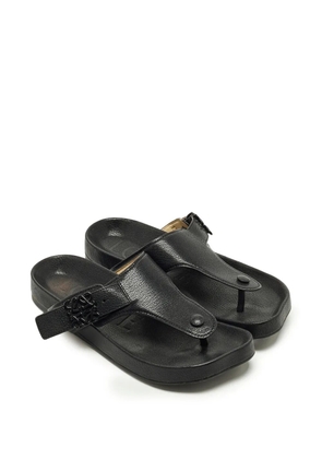 Loewe Pre-Owned Anagram thong sandals - Black