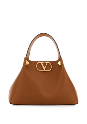 Valentino Garavani VLogo Signature leather handbag - Brown