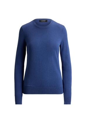 Lauren Ralph Lauren embroidered-logo crew-neck sweater - Blue
