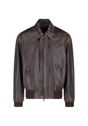 Prada nappa leather bomber jacket - Brown