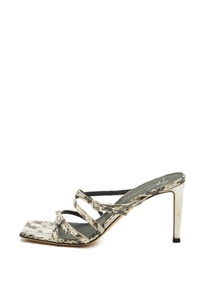 Giuseppe Zanotti Vintage strappy snake-effect sandals - White