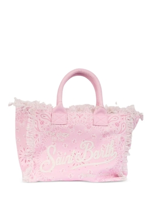 MC2 Saint Barth paisley-print fringed backpack - Pink