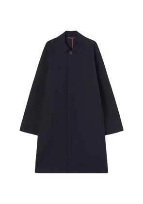 RETORI wrinkled-effect packable trench coat - Blue