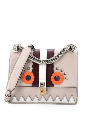 Fendi Pre-Owned Faces Kan I Bag Leather Small crossbody bag - Grey