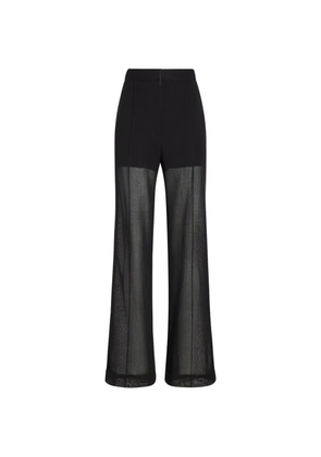 Proenza Schouler Eran pants in sheer wool - Black