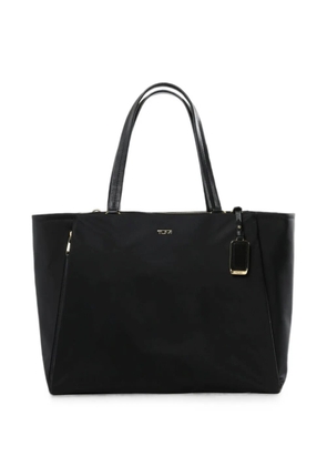 Tumi large Valetta logo-plaque luggage-tag tote bag - Black
