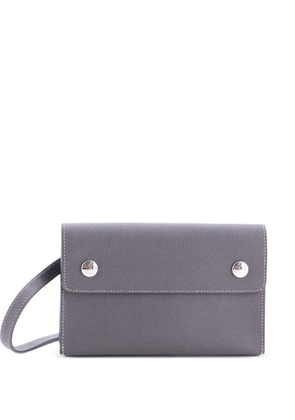 Hermès Pre-Owned Hermesnap Wallet Bag Epsom crossbody bag - Grey