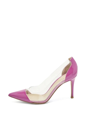 Gianvito Rossi Plexi pointed-toe pumps - White