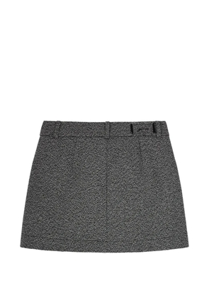 GANNI grey suiting mini skirt