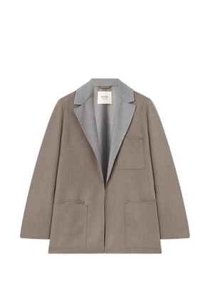 RETORI bicolour wool blazer - Brown