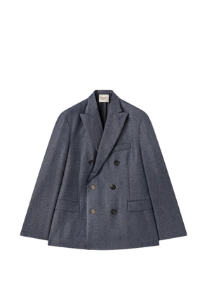 RETORI double-breasted peak-lapel wool blazer - Blue