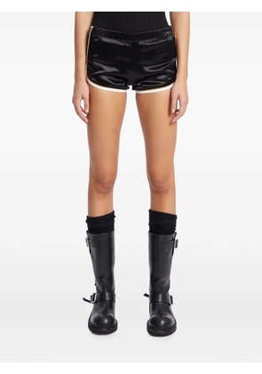 Ann Demeulemeester Irm satin-finish piped shorts - Black