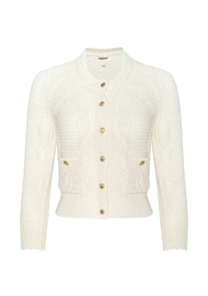 L'Agence Darcy cable-knit cardigan - Neutrals