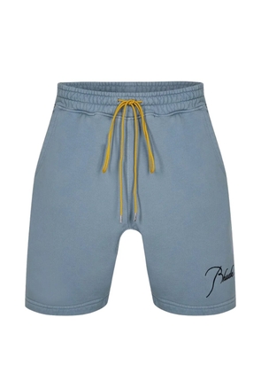 RHUDE logo-embroidered shorts - Blue