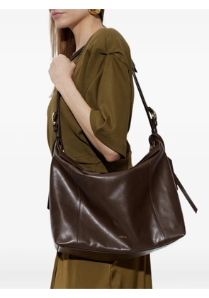 Furla Ginevra leather shoulder bag - Brown