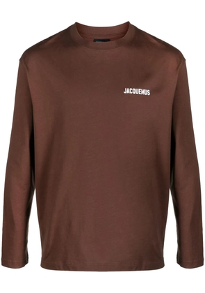 Jacquemus Le T-shirt Manches Longues top - Brown