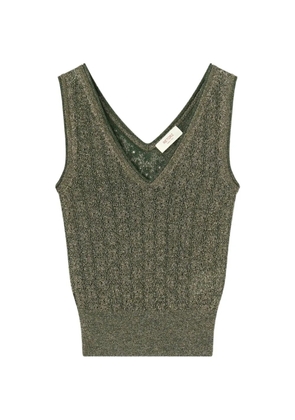 RETORI jacquard-knit top - Green