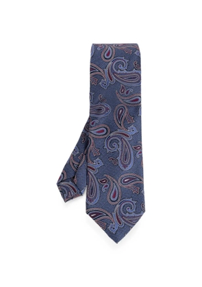 ETRO paisley silk tie - Blue
