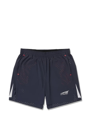 and Wander perforated-detail shorts - Blue