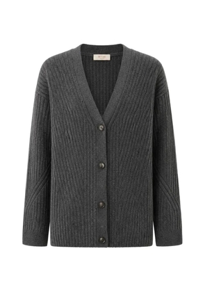 RETORI ribbed-knit V-neck cardigan - Grey