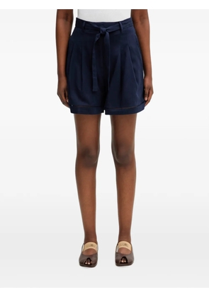 Lacoste belted pleated shorts - Blue