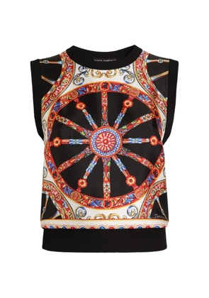 Dolce & Gabbana lightweight plain-knit top - Black
