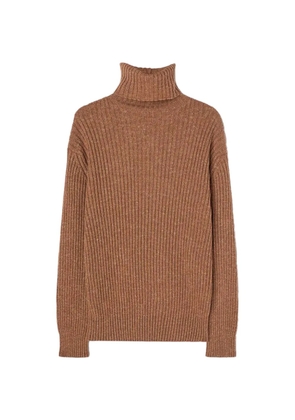 RETORI ribbed-knit roll-neck sweater - Brown