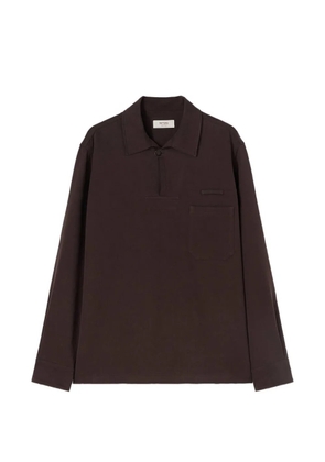 RETORI patch-pocket polo shirt - Brown
