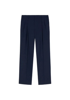 RETORI pleated concealed-fastening trousers - Blue