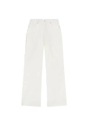 RETORI gabardine five-pocket trousers - White