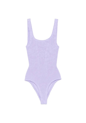 Hunza G Square scoop-neck swimsuit - Purple