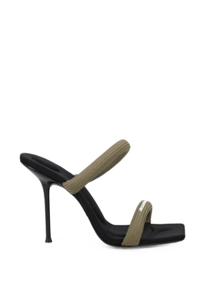 Alexander Wang Julie logo-print heeled sandals - Green