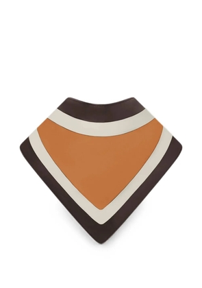 RETORI colour-block scarf - Brown