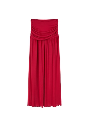 RETORI draped jersey maxi skirt - Red