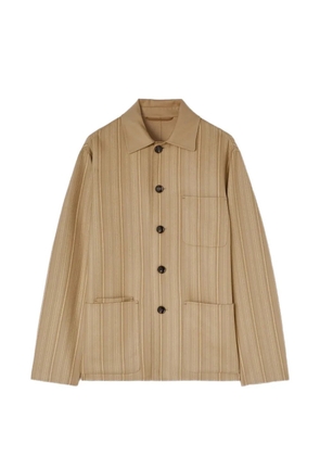 RETORI striped-pattern reversible shirt jacket - Neutrals