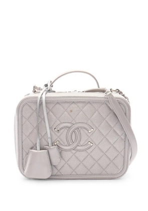 CHANEL Pre-Owned 2016-2017 CC Filigree Vanity two-way handbag - Silver