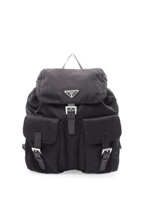 Prada Pre-Owned 2010s Vela buckle backpack - Black