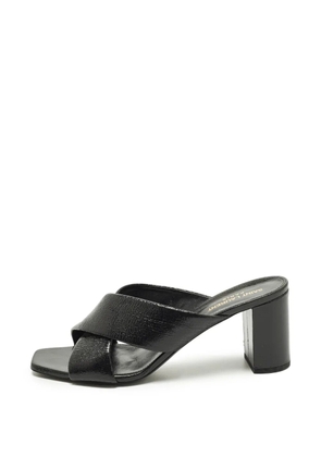 Saint Laurent Pre-Owned Loulou criss-cross sandals - Black