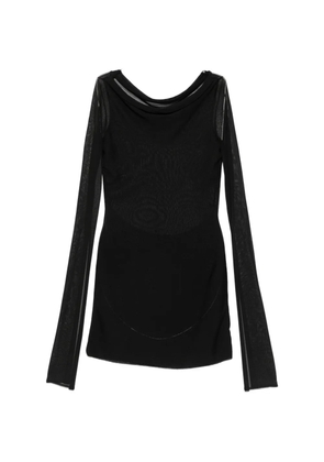 Cult Gaia split-sleeve cowl-neck mini dress - Black