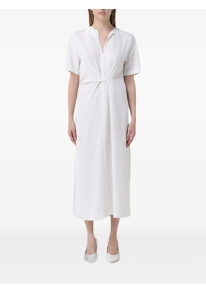 MeimeiJ twist-detail short-sleeve dress - White