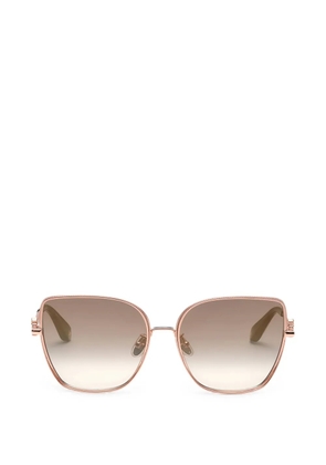 Roberto Cavalli Mirror Snake geometric-frame sunglasses - Pink