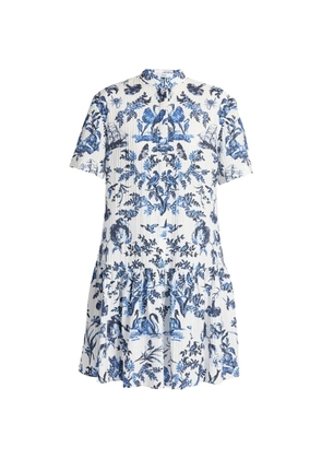 ERDEM crinkled mini shirt dress - White