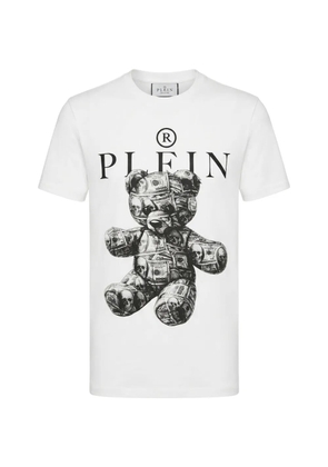 Philipp Plein jersey T-shirt Skull Teddy Dollar - White
