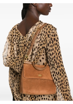 Dolce & Gabbana Sicily logo-plaque tote bag - Brown